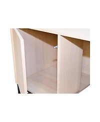 Streamdale Furniture Modern Wooden Cat House with Scratching Mat - 47.64" x 21.46" x 25.98" 76.4 lbs