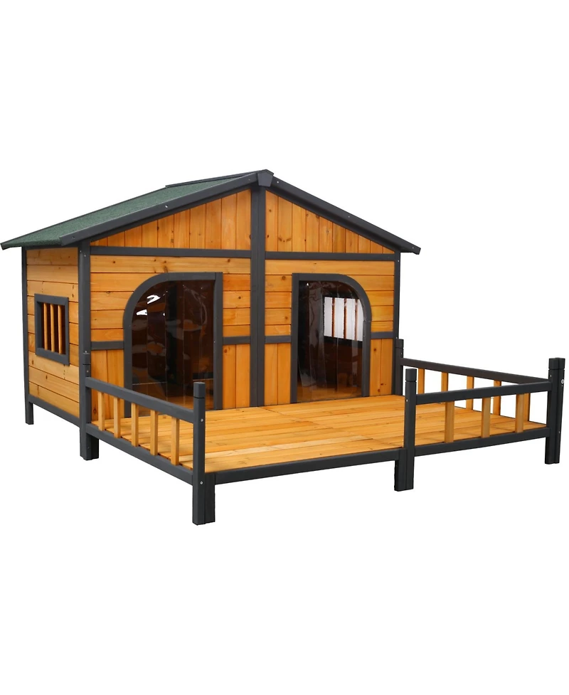 Streamdale Furniture Large Wooden Dog House with Porch