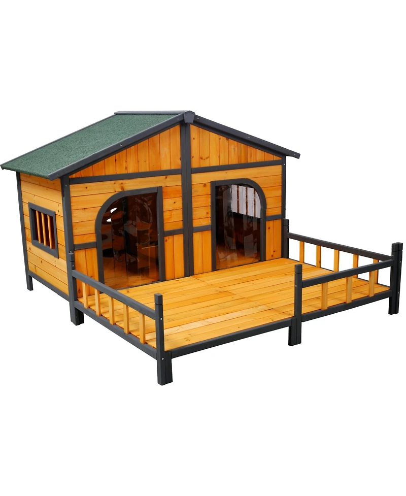 Streamdale Furniture Large Wooden Dog House with Porch