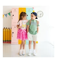 Sweet Wink Little and Big Boys Second Grade Varsity Short Sleeve T-Shirt