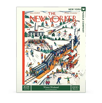 New York Puzzle Company Winter Weekend 1000 Piece Puzzle
