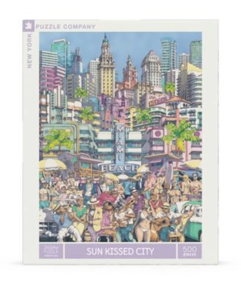 New York Puzzle Company Sun Kissed City 500 Piece Puzzle