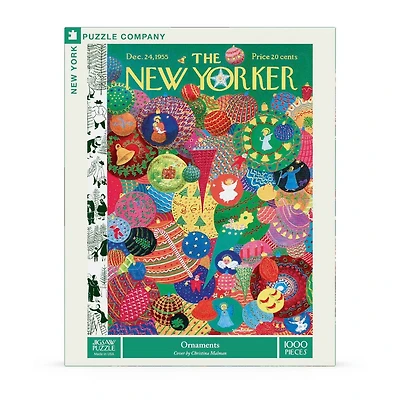 New York Puzzle Company Ornaments 1000 Piece Puzzle