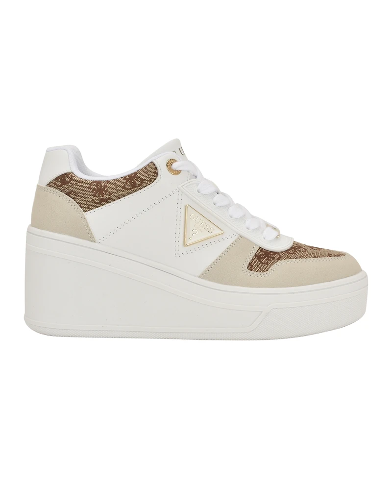 Guess Women's Rozinn Lace-Up Wedge Sneakers