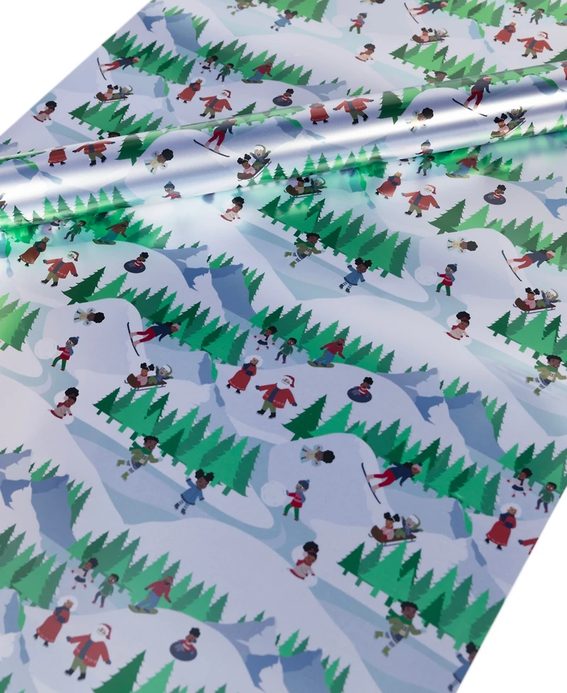 Black Paper Party Klaus Ski Resort Gift Wrap