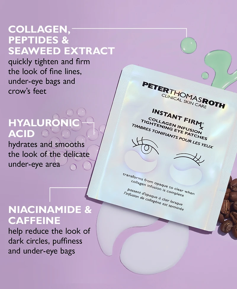 Peter Thomas Roth Instant FIRMx Collagen Infusion Tightening Eye Patches, 8 pairs