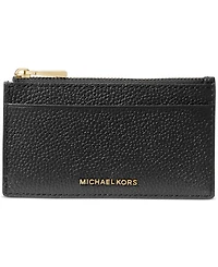Michael Kors Jet Set Leather Zip Key Card Case