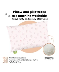 KeaBabies Toddler Pillow with Pillowcase, Small for Sleeping
