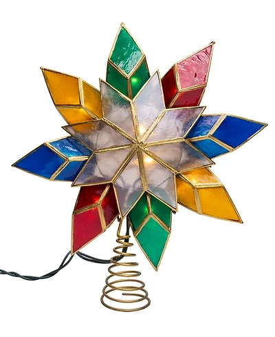 Kurt Adler 10-Light Capiz Star Treetop