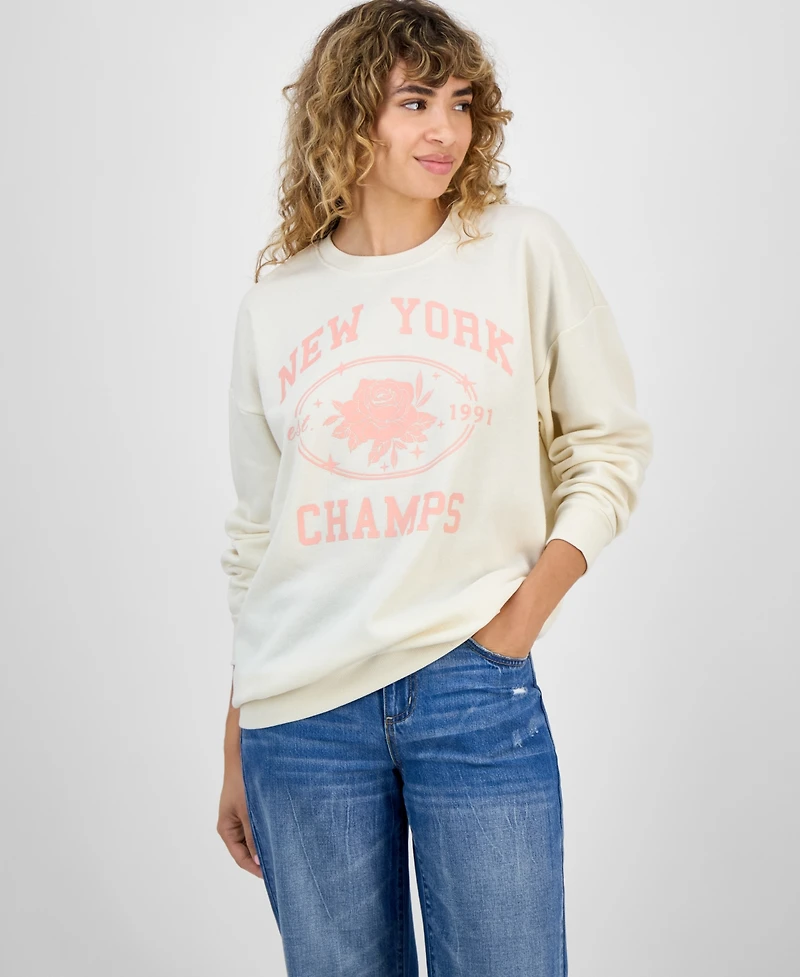 Self Esteem Juniors' New York Graphic Sweatshirt