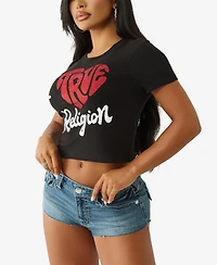 True Religion Women's I Love Crew Neck T-Shirt