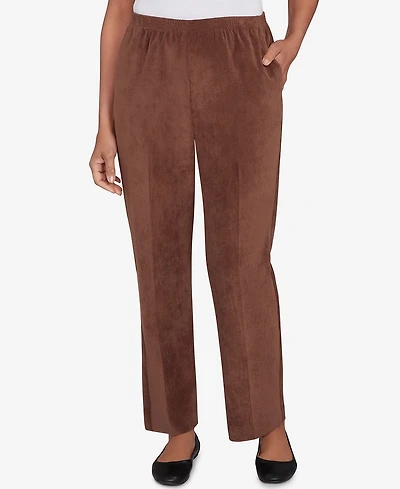 Alfred Dunner Petite Corduroy Medium Length Pants