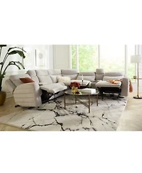 Kristyan Power Headrest Footrest Fabric Sectional Collection Macys Exclusive