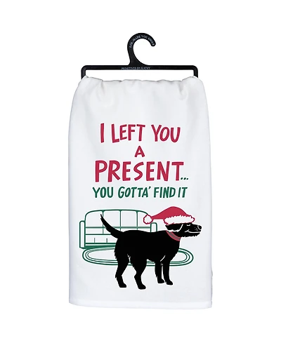 Primitives by Kathy Left You a Present You Gotta Find It Kitchen Towel