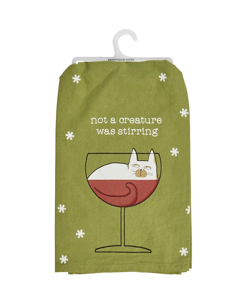 Primitives by Kathy Not a Creature Kitchen Towel