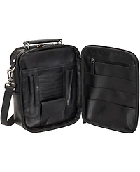 Mancini Men's Buffalo Large Zippered Rear Organizer Bag