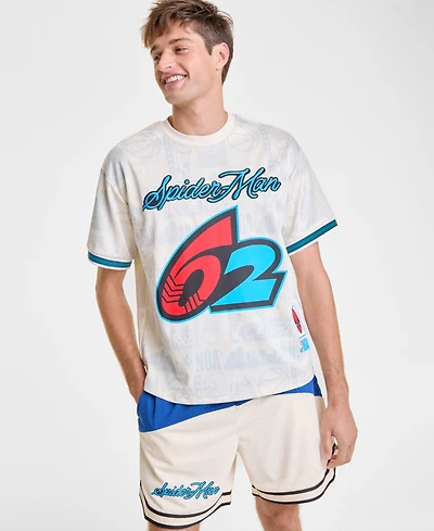 Macy's Marvel X Nba Men's Spider-Man 62 Short Sleeve Jersey, Exclusive