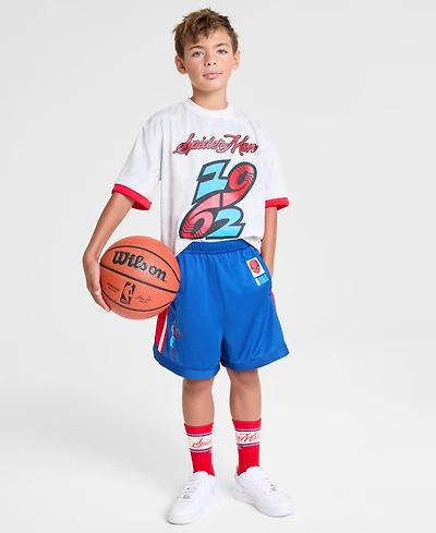 Macy's Marvel X Nba Kids Spider-Man Baller Mesh Shorts, Exclusive