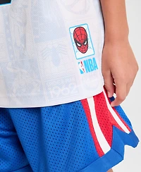 Macy's Marvel X Nba Kids Spider-Man 1962 Printed Short Sleeve Jersey, Exclusive
