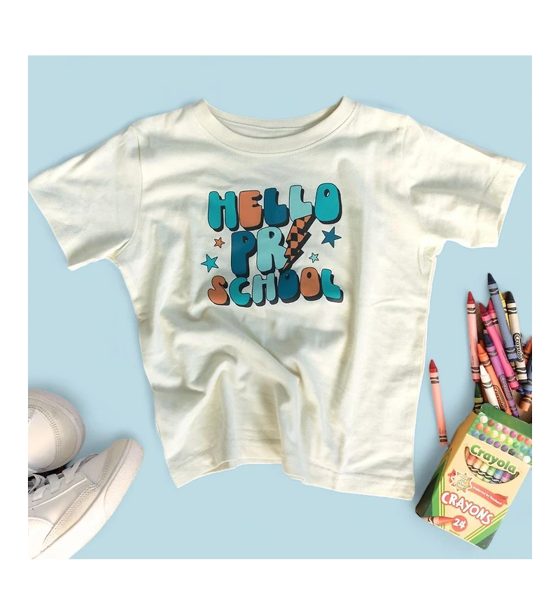 Sweet Wink Little and Big Boys Hello Preschool Short Sleeve T-Shirt