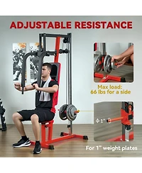 Soozier Chest Fly and Press Machine for Upper Body Training,