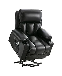 Streamdale Furniture Electric Massage Lift Chair w/ Heat & Vibration Usb Black