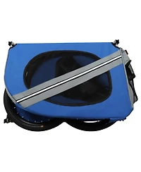 Streamdale Furniture Dog Bike Trailer - 120LB Capacity All-Terrain Blue-Gray