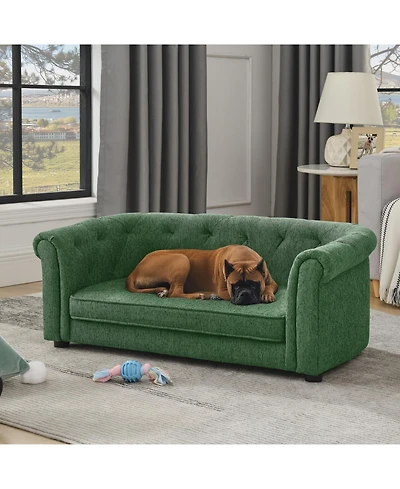 Streamdale Furniture Green Linen Pet Sofa