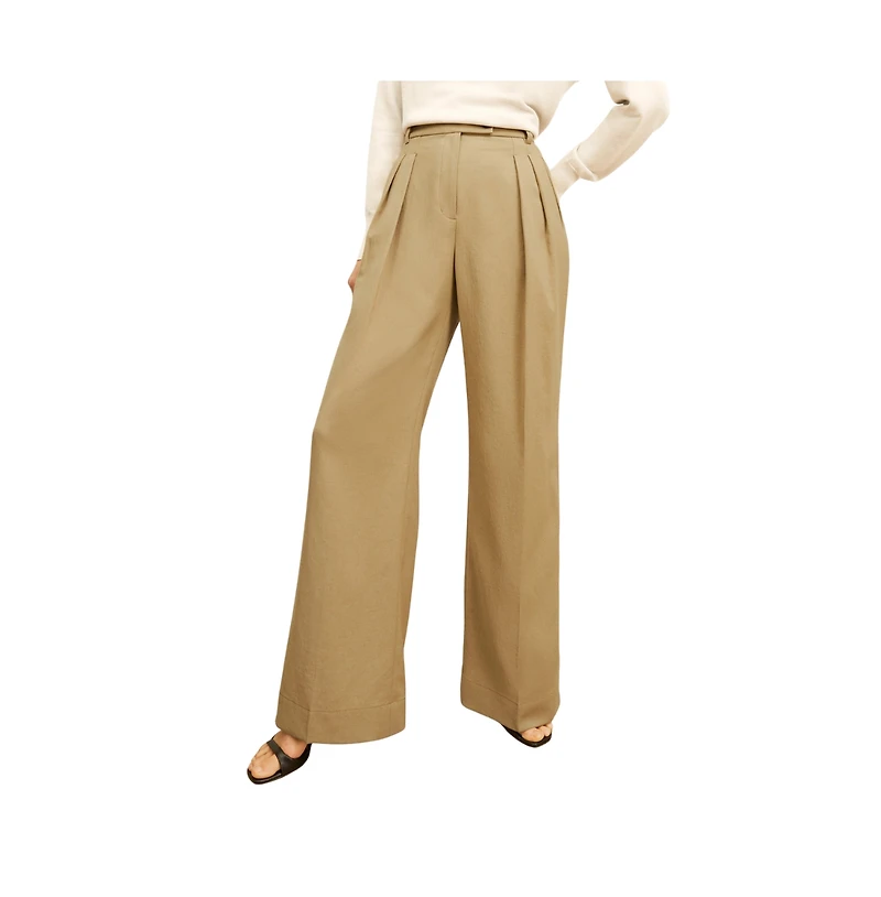 M.m.LaFleur Bia Pleated Trouser - Air Twill