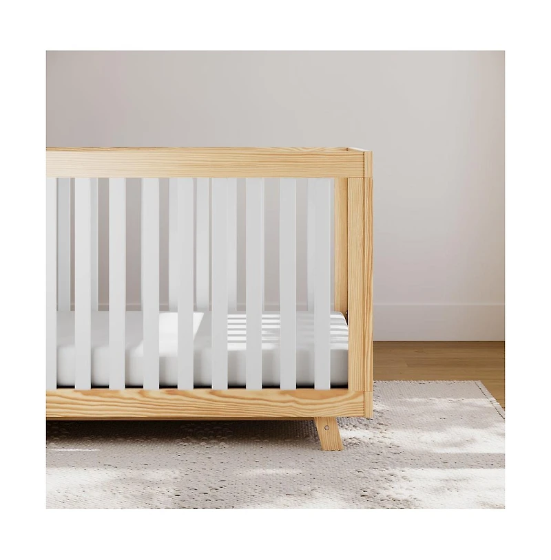 Storkcraft Beckett 3-in-1 Convertible Crib (Natural with White)