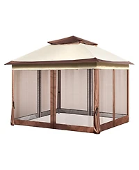 Slickblue Portable Pop-Up Gazebo with Mesh Netting and Durable Metal Frame – Ideal for Outdoor Events or Patio Use