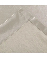 Kate Aurora Ultra Lux Faux Silk Regency Crinkle Rod Pocket Semi Sheer Single Curtain Panel - 52 in. W x 84 L