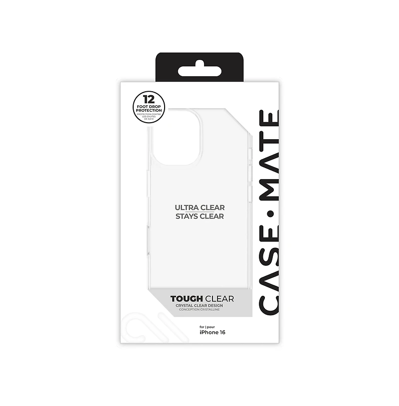 Case-Mate Tough Case for Apple iPhone 16-Clear