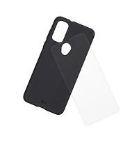 Case-Mate Protection Pack Tough Case and Glass Screen Protector for Motorola Moto G Pure-Black