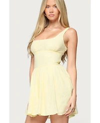 Edikted Women's Reina Embroidered Cotton Mini Dress