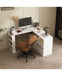Kitchen island with 4 drawers, movable tabletop, kitchen island storage table with dining table, coffee station and microwave rack for home, dining ro