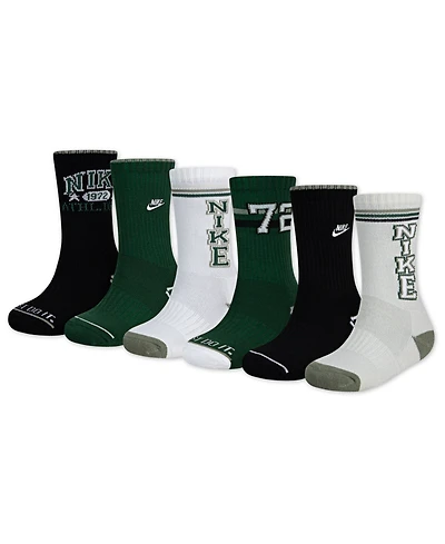 Nike Little Boys 6-Pack Phys Crew Socks