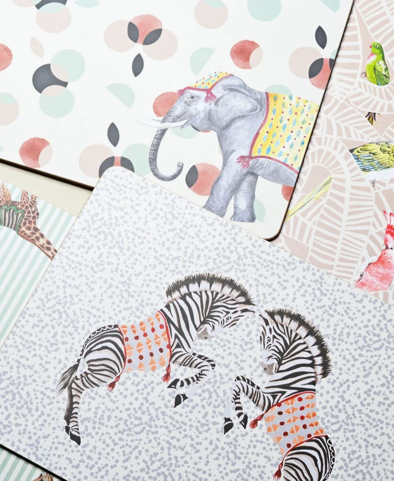 Yvonne Ellen Safari Placemats, Set of 4