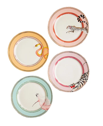 Yvonne Ellen Animal Side Plates, Set of 4