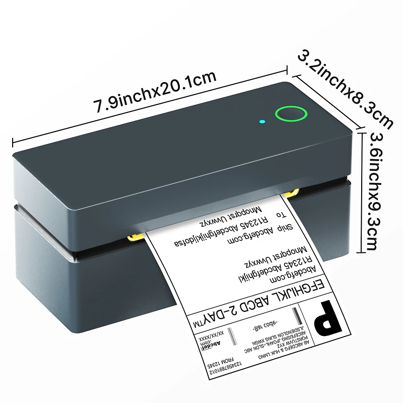 Nelko Bluetooth Thermal Shipping Label Printer, Wireless 4x6 Shipping Label Printer for Small Business, Support iOS, Android, Windows and Mac, Compati