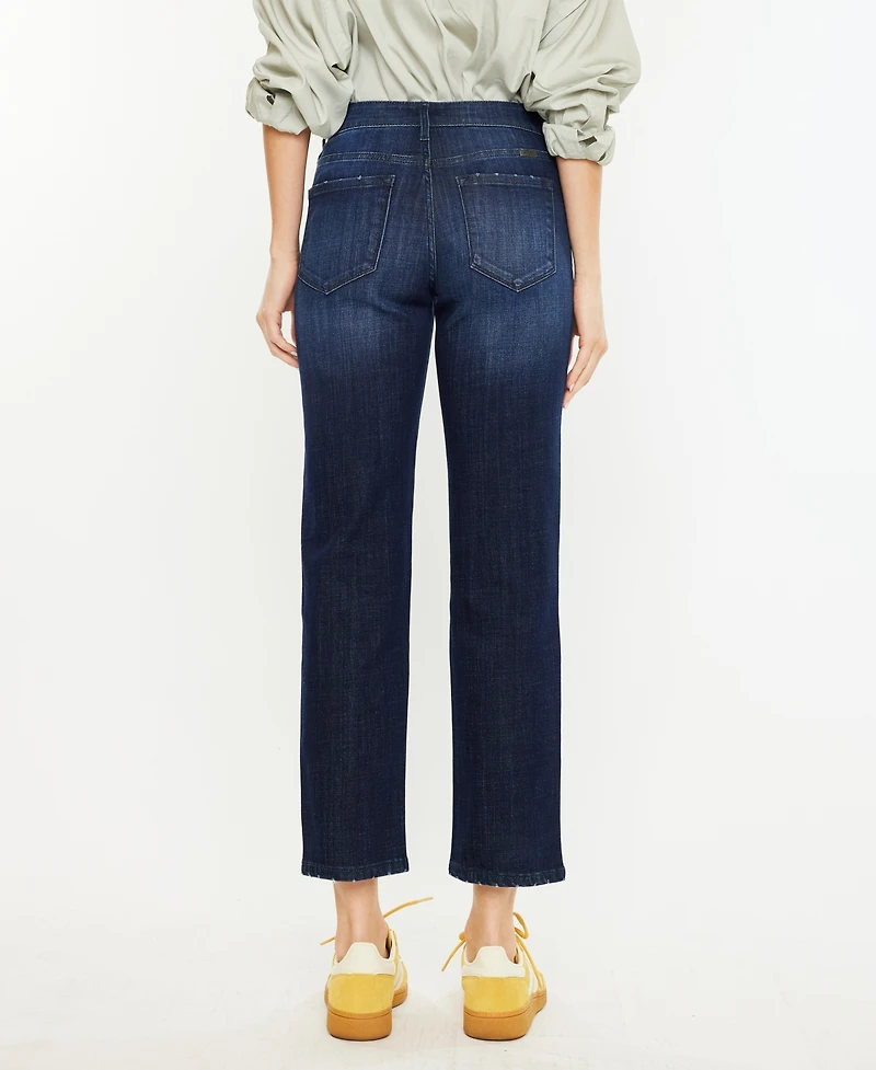 Kancan Women's Mid Rise Boyfriend Jeans