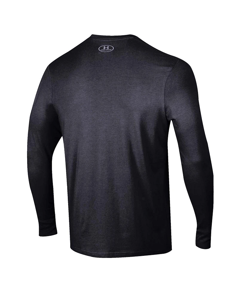 Under Armour Men's Black South Carolina Gamecocks 2025 Sideline Football Performance Cotton Long Sleeve T-Shirt