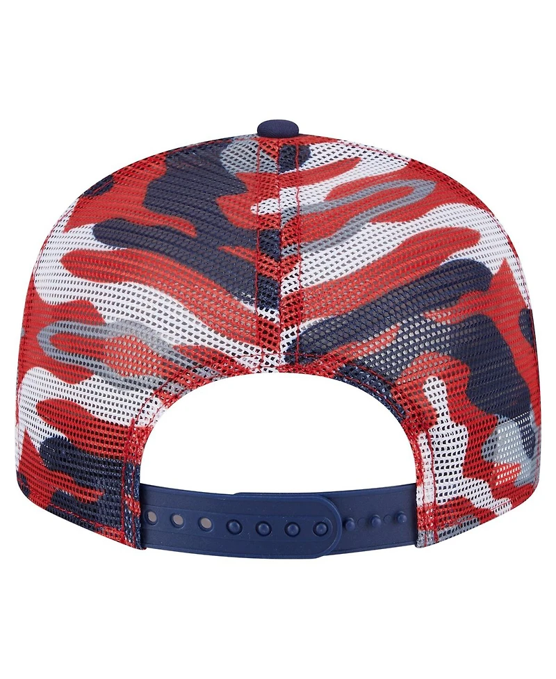 New Era Men's Red/Navy Washington Capitals Camo Meshback 9FIFTY Snapback Hat