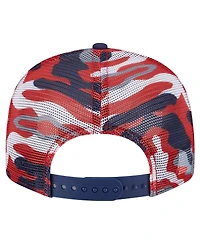 New Era Men's Red/Navy Washington Capitals Camo Meshback 9FIFTY Snapback Hat