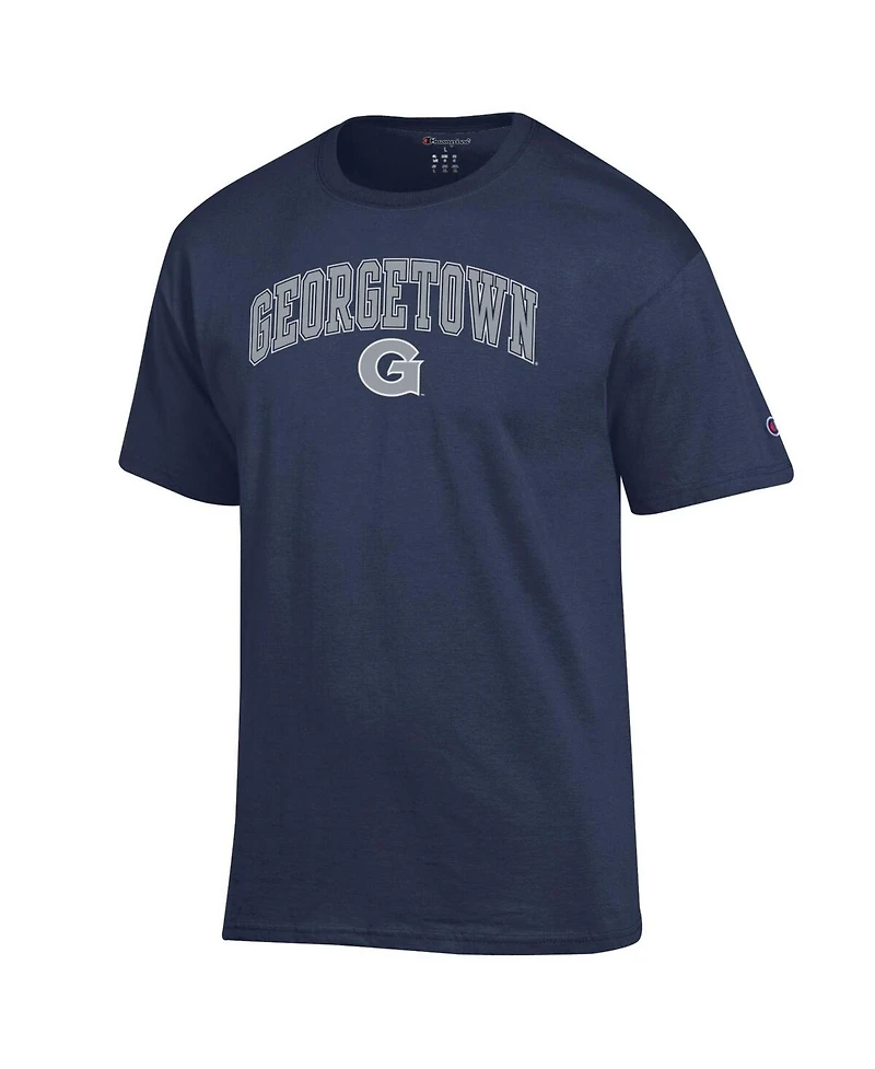 Champion Men's Navy Georgetown Hoyas Arch Over Logo T-Shirt