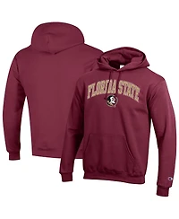 Champion Men's Garnet Florida State Seminoles Arched Logo Fleece Pullover Hoodie