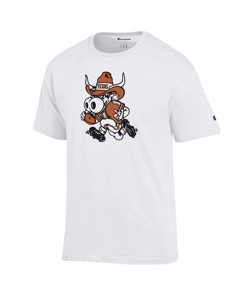 Champion Men's White Texas Longhorns Bevo T-Shirt