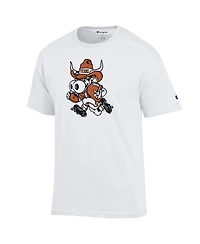 Champion Men's White Texas Longhorns Bevo T-Shirt