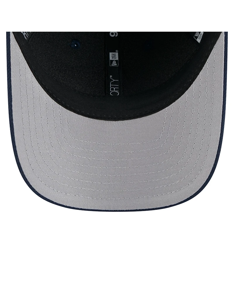 New Era Men's College Navy Seattle Seahawks Team Collection 9FORTY M-Crown Adjustable Hat