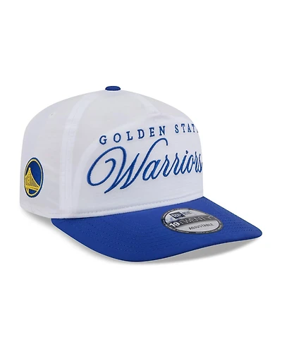 New Era Men's White/Royal Golden State Warriors 2025 Nba Draft On-Stage Nylon 19TWENTY Adjustable Hat